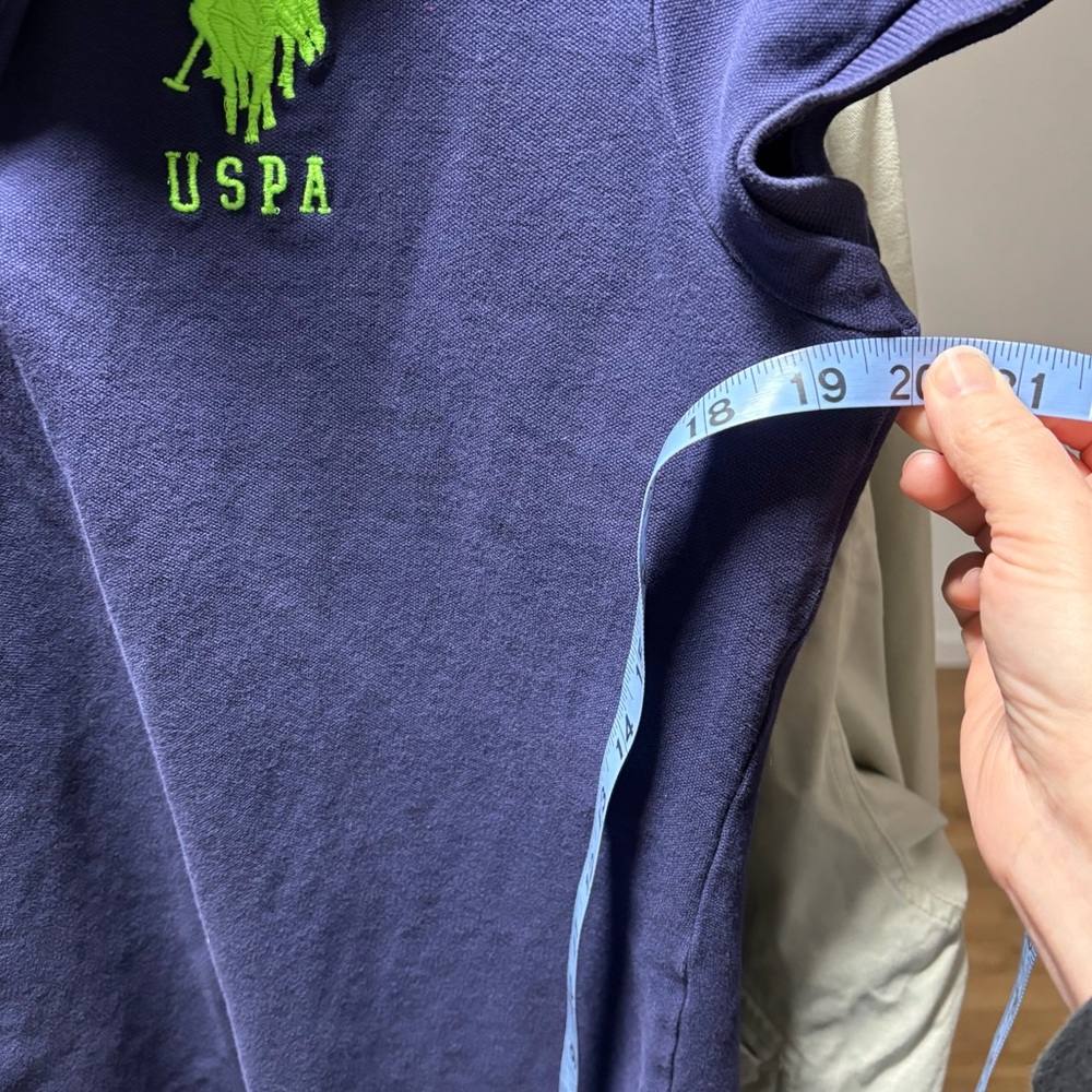 U.S. Polo Assn. women's polo with neon green details, large - Picture 7 of 10